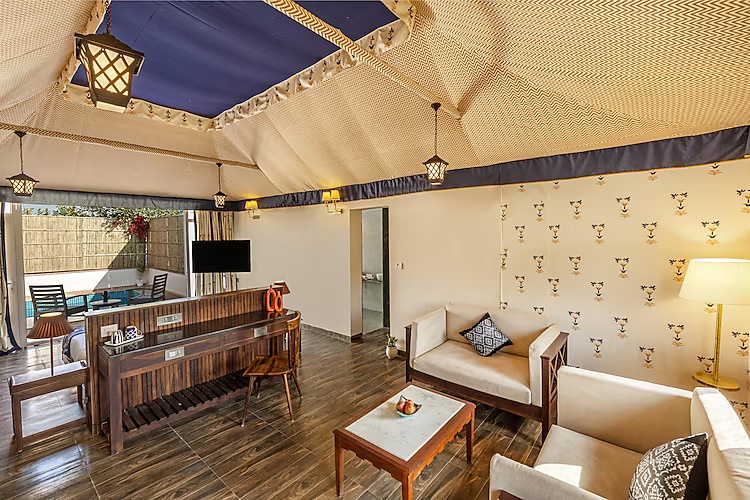 Mountain View Tiger Villa With Private Plunge Pool at Sterling ReWild Sariska - Photo 3