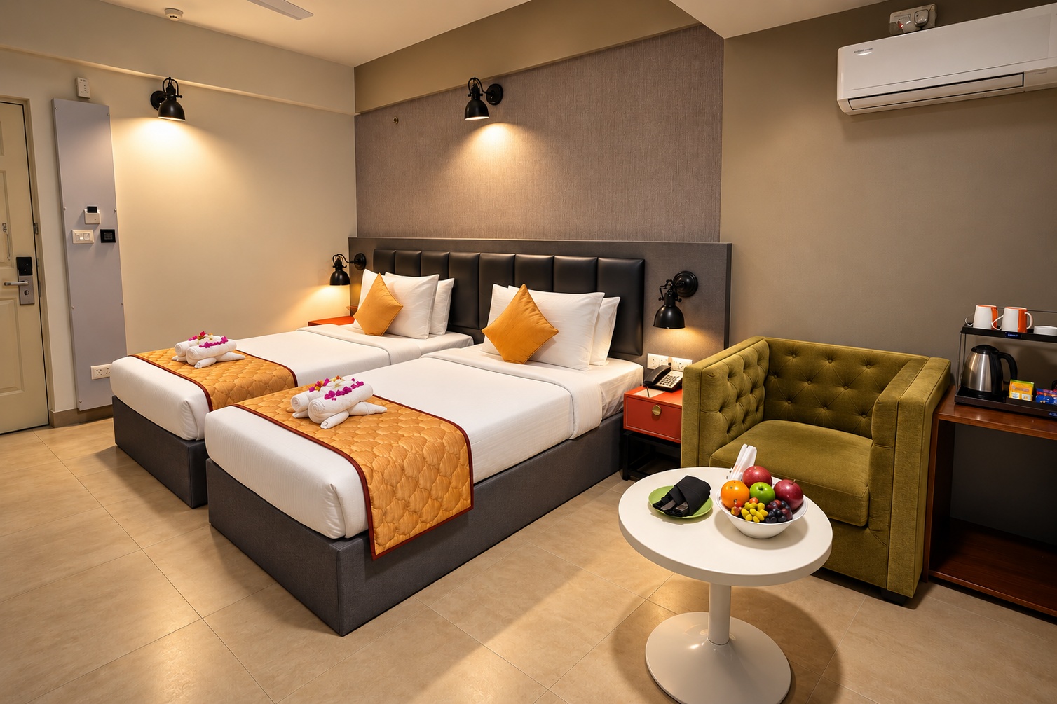 Classic Twin Room at The Altruist Whitefield Hotel - Photo 1