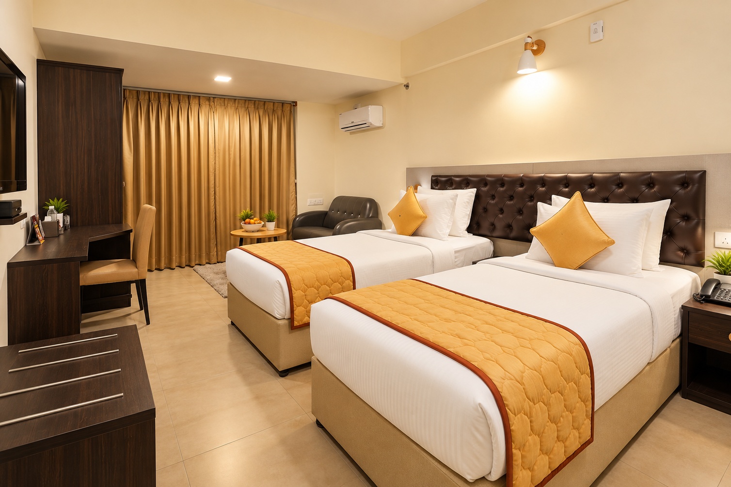Suite Twin Room at The Altruist Whitefield Hotel - Photo 1