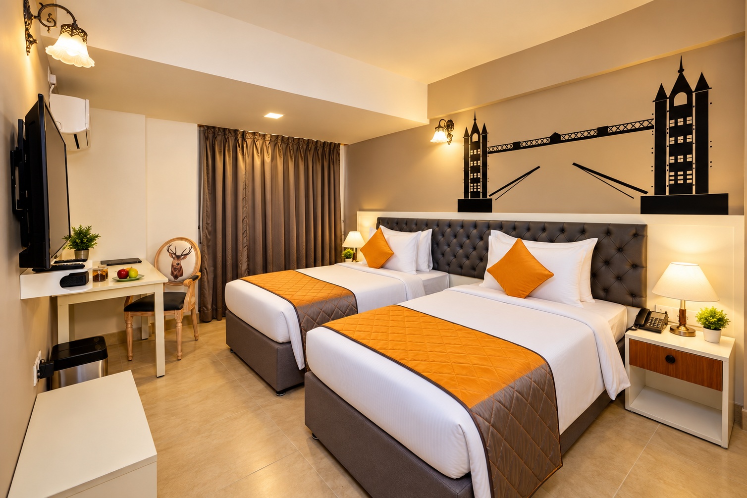 Deluxe Twin Room at The Altruist Whitefield Hotel - Photo 2