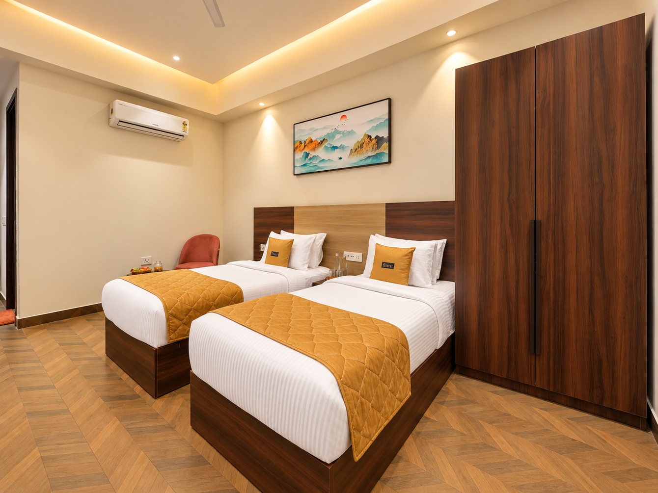 Deluxe Twin Room at The Altruist Gurugram Hotel - Photo 2