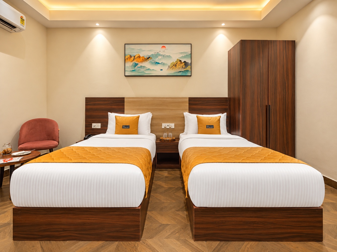 Deluxe Twin Room at The Altruist Gurugram Hotel - Photo 3