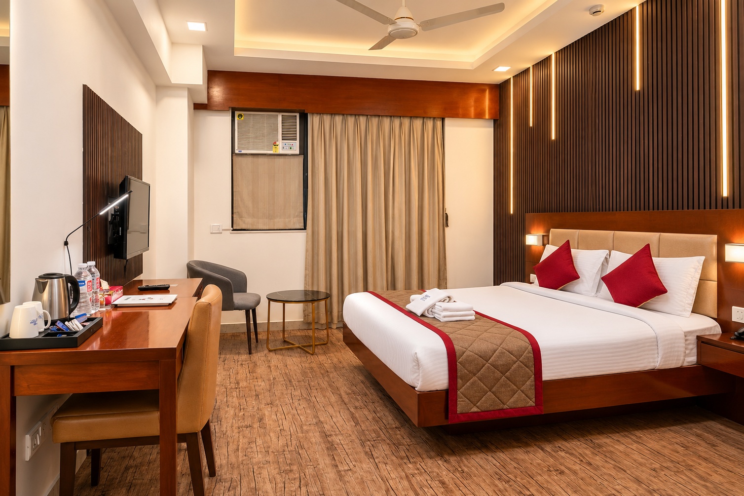 Premium Queen Room at The Altruist Navi Mumbai Hotel - Photo 1
