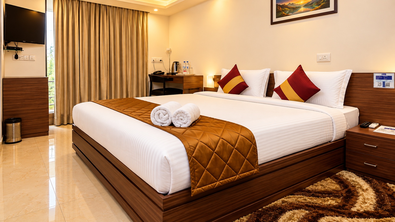 Deluxe Queen Room at The Altruist Koparkhairane Hotel - Photo 1