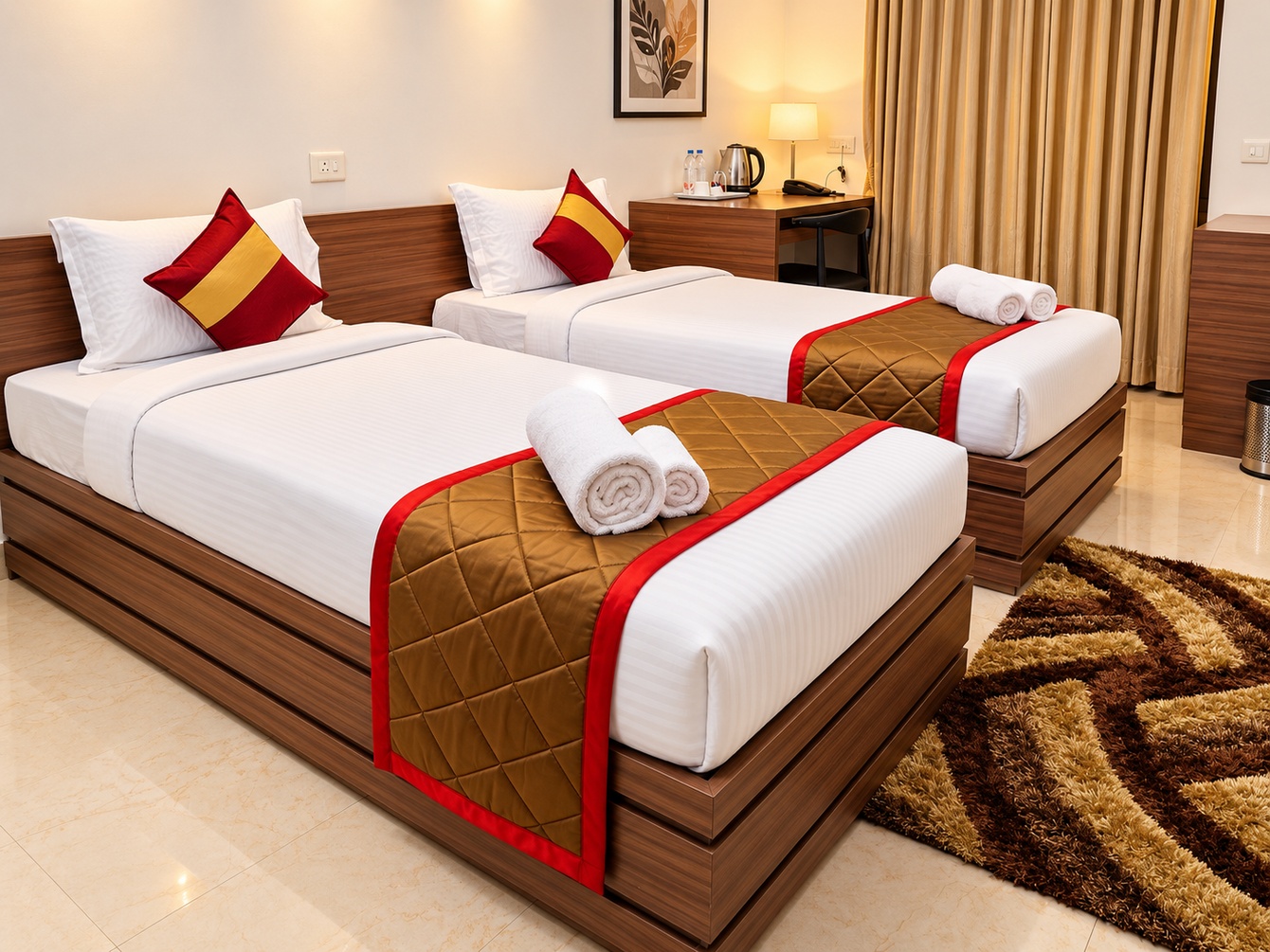Deluxe Twin room at The Altruist Koparkhairane Hotel - Photo 1