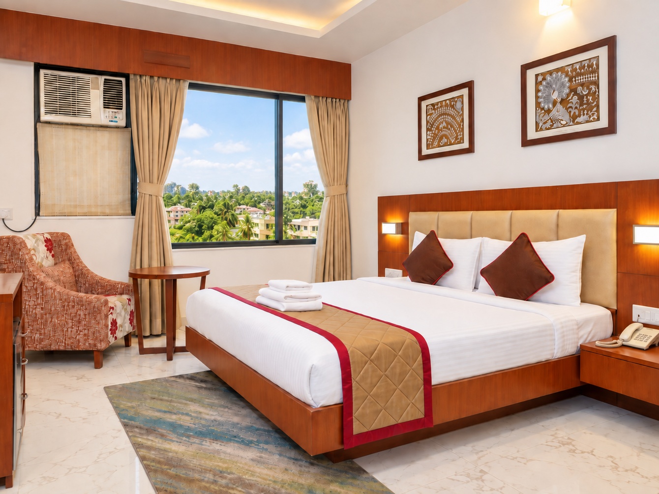 Deluxe Double Room at The Altruist Navi Mumbai Hotel - Photo 1