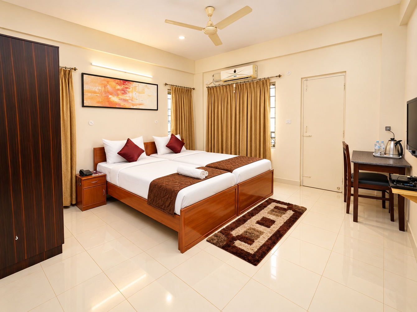 Deluxe Twin Room at The Altruist Bellandur Hotel - Photo 1