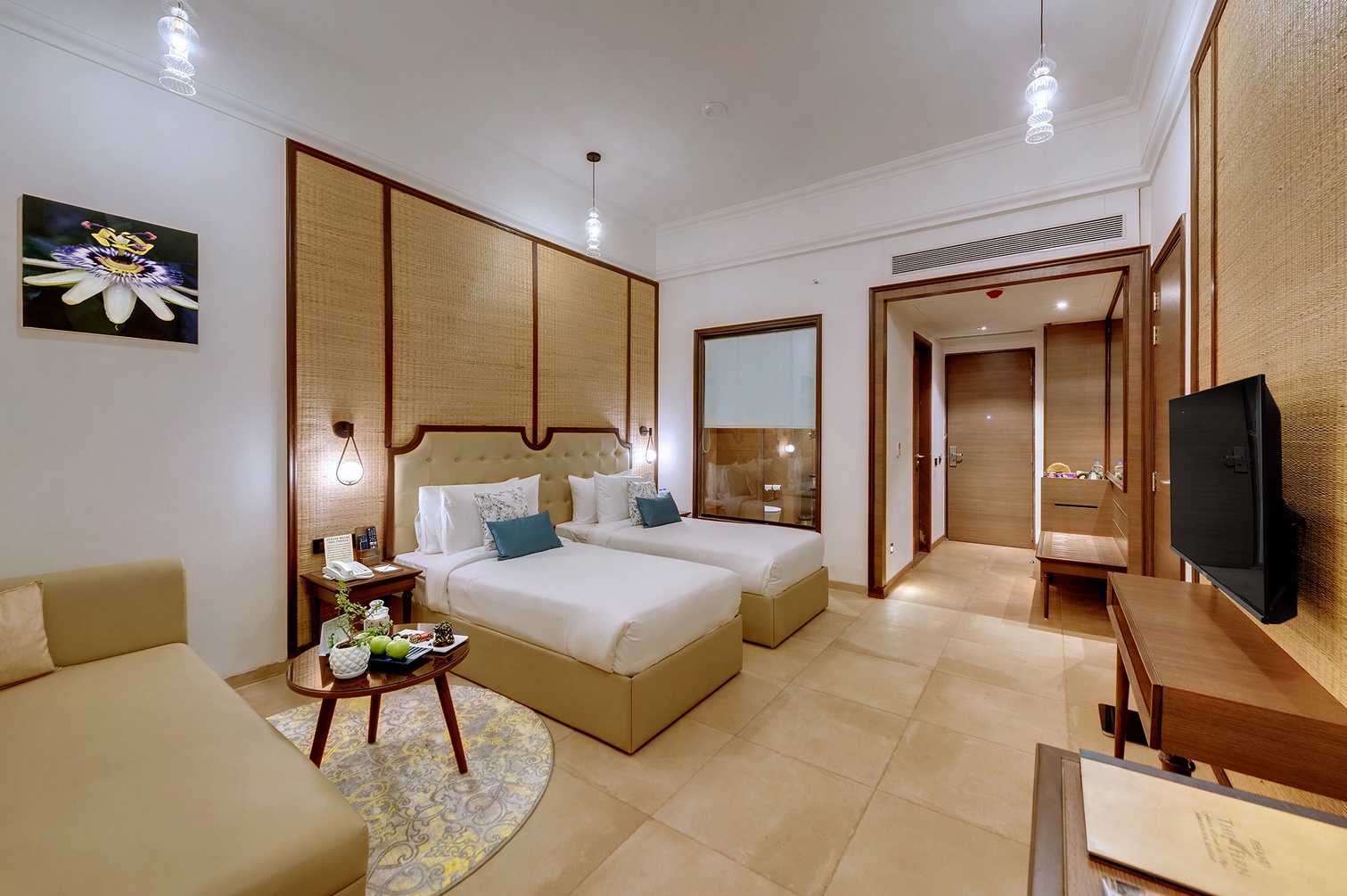 Winter Green Premium Room, 2 Twin Beds at Bhanu The Fern Forest Resort & Spa, Jambughoda (Gujarat) - Photo 2