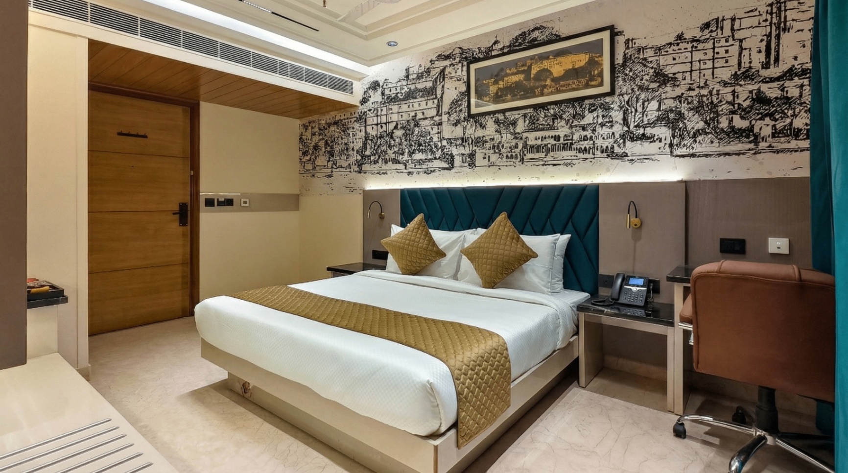 Deluxe Room at Nanak Niwas Beacon New Delhi, Paharganj - Photo 3