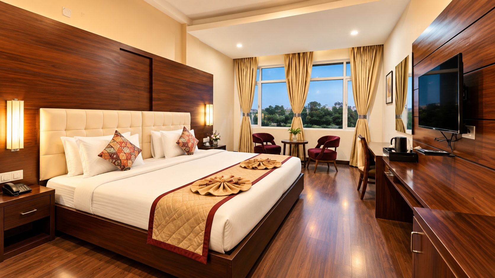 Deluxe Room Shrine View at The Altruist Katra Hotel - Photo 1