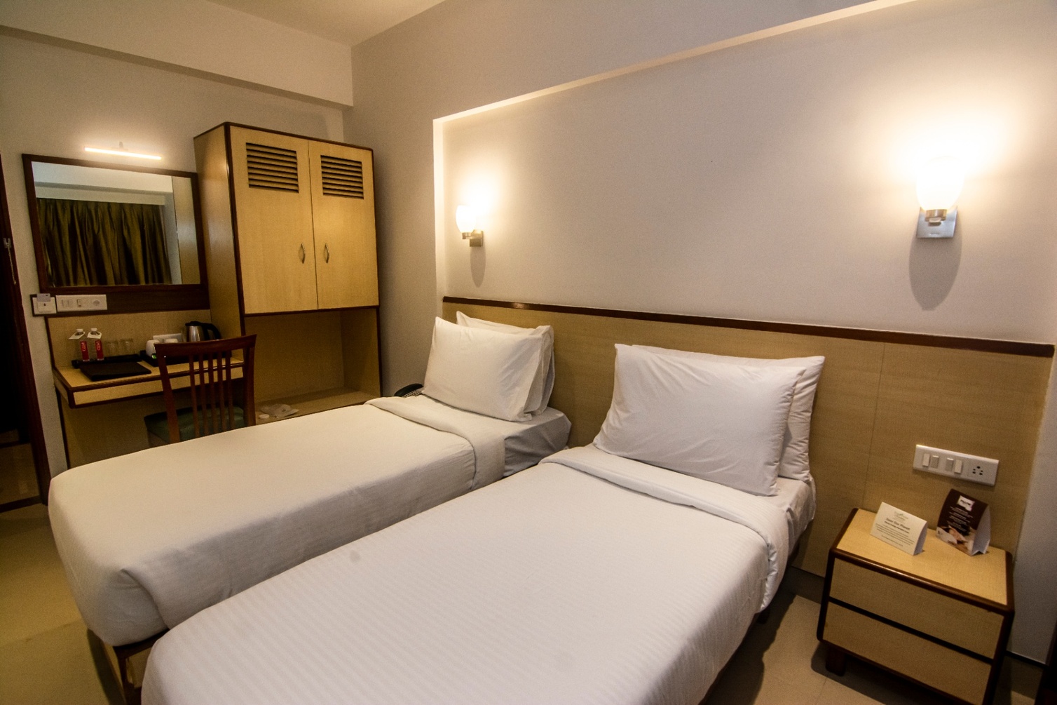 Winter Green Room, 2 Twin Beds at The Fern Residency Woodland Pune - Photo 2