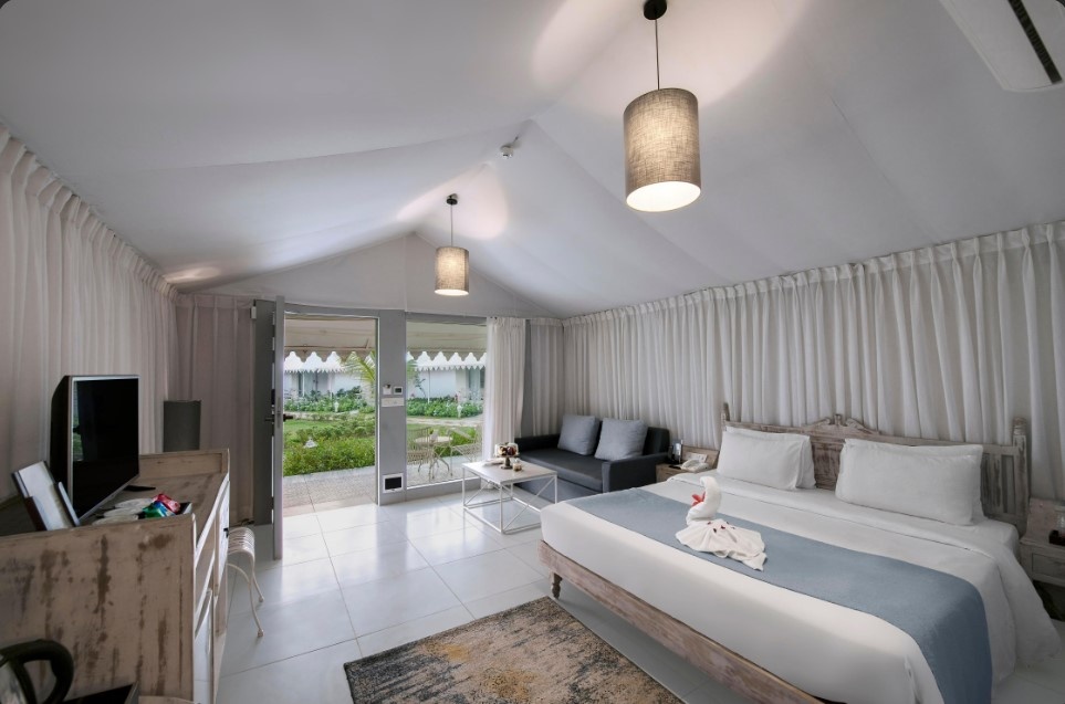 Winter Green Premium Tent,1 King Bed at The Fern Seaside Luxurious Tent Resort, Daman - Photo 1