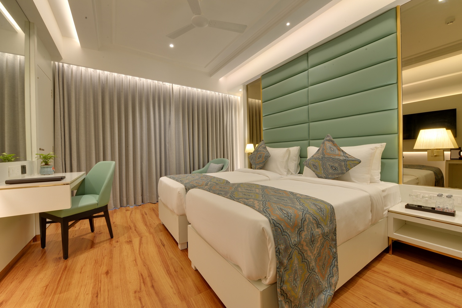 Winter Green Room, 2 Twin Beds at The Fern Residency, Mira Road, Mumbai - Photo 1