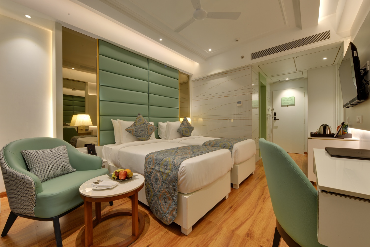 Winter Green Room, 2 Twin Beds at The Fern Residency, Mira Road, Mumbai - Photo 2