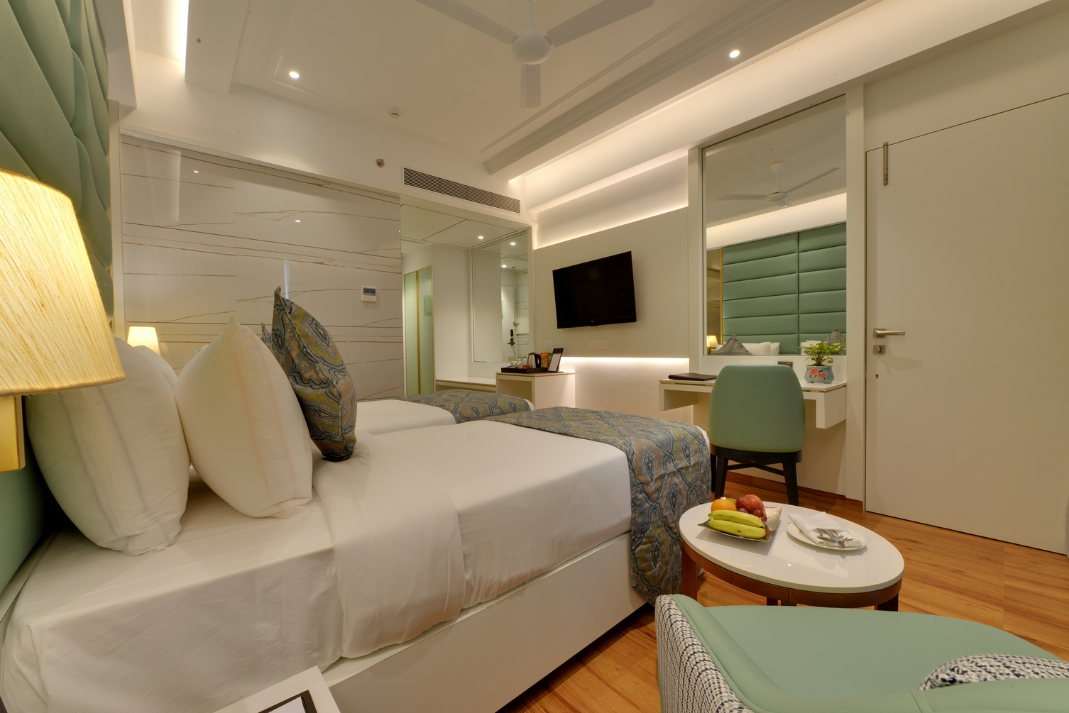 Winter Green Room, 2 Twin Beds at The Fern Residency, Mira Road, Mumbai - Photo 3