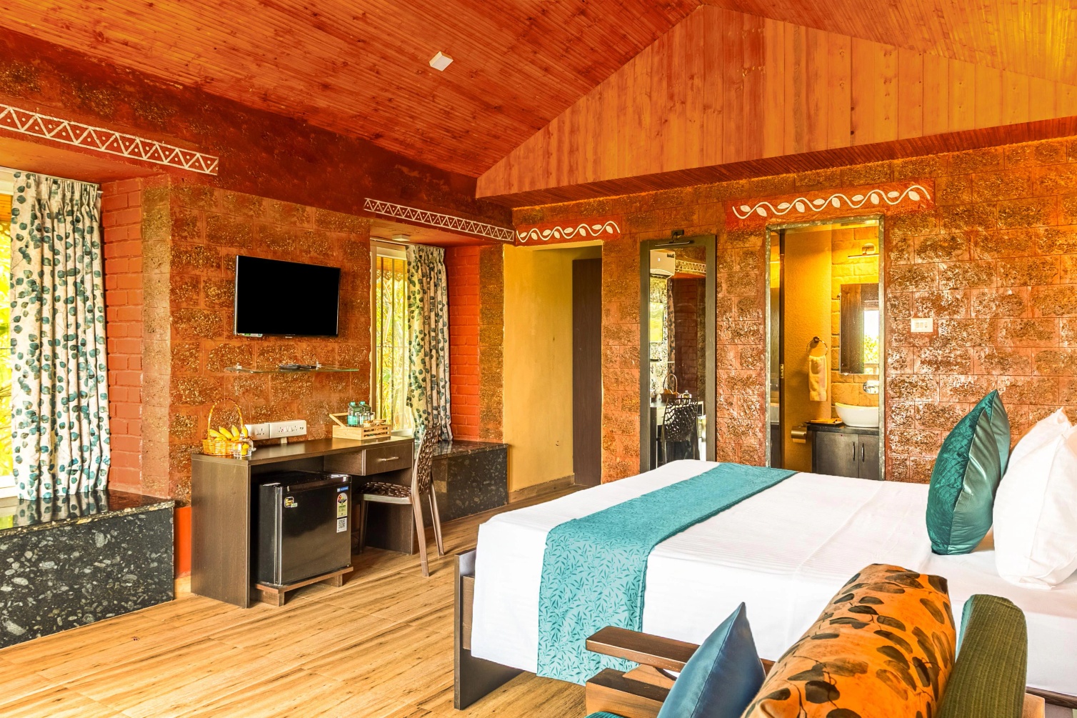 Valley View Room with Sit-out at Nature Trails Riverview Rock Valley Goa - Photo 3