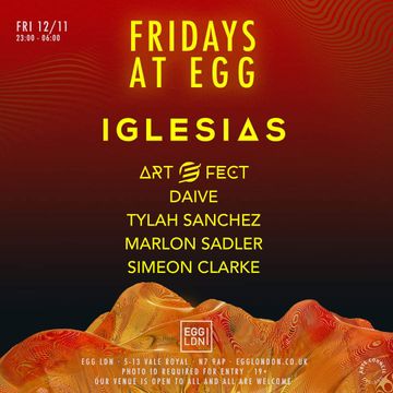 Marlon sadler artefect egg 12th nov