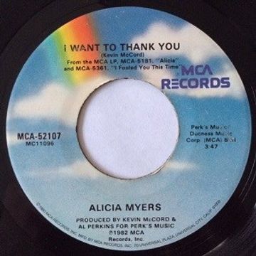 ALICIA MEYERS -  I WANT TO THANK YOU ( Ronnie De Michelis Re Edit Groove)