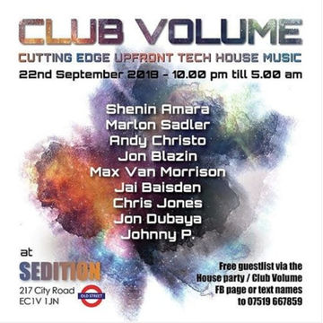 Club Volume London - Mixed by  Andy Christo