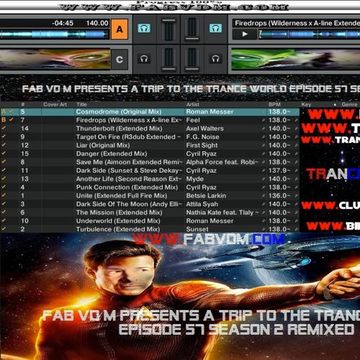 Fab vd M Presents A Trip To The Trance World Episode 57 Season 2 Remixed