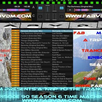 Fab vd M Presents A Trip To The Trance World Episode 90 Season 6 Time Machine