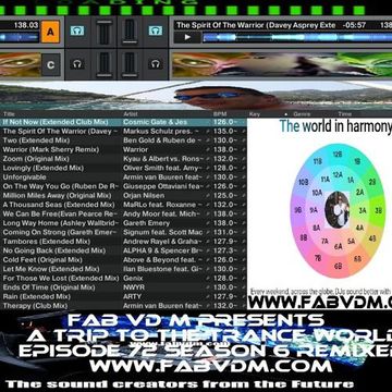 Fab vd M Presents A Trip To The Trance World Episode 72 Season 6 Remixed