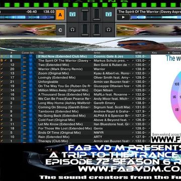 Fab vd M Presents A Trip To The Trance World Episode 72 Season 6 Remixed