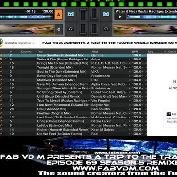 Fab vd M Presents A Trip To The Trance World Episode 69 Season 5 Remixed