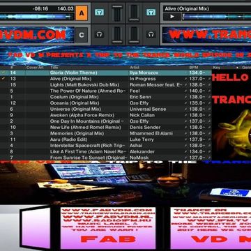 Fab vd M Presents A Trip To The Trance world Episode 38 Season 3 Remixed