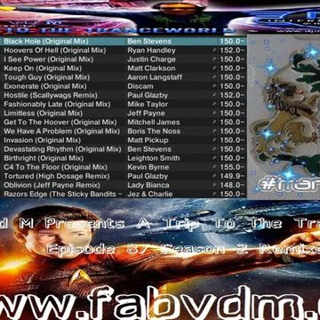 Fab vd M Presents A Trip To The Trance World Episode 87 Season 2 Remixed