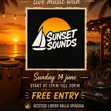 Sunset Sounds live Golden Beach 14 giugno 2026
