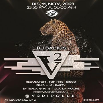 Deejay Balius sesion discoteca  V2 sabado 12 noviembre 2023 