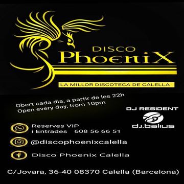 Deejay Balius Sesion Discoteca Phoenix Calella sabado 25 de marzo 2023 