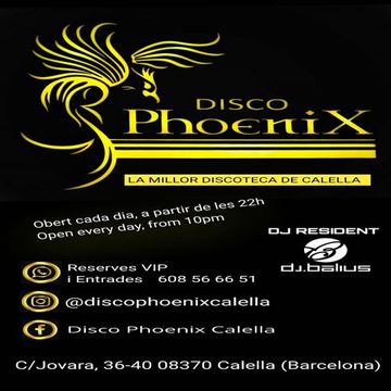 Deejay Balius Discoteca Phoenix Calella 23 de marzo 2023 Hits, Regueaton, Hip Hop, etc...