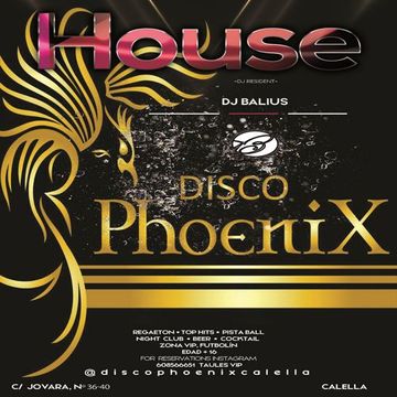 Deejay Balius sesion discoteca Phoenix Calella lunes 1 de Mayo 2023 tech house 