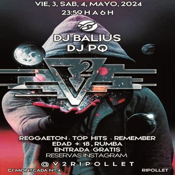 Deejay Balius Sesion discoteca V2 sabado 4 mayo 2024 