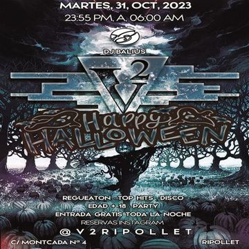 Deejay Balius sesion discoteca  V2 martes 31 Octubre 2023 Halloween 