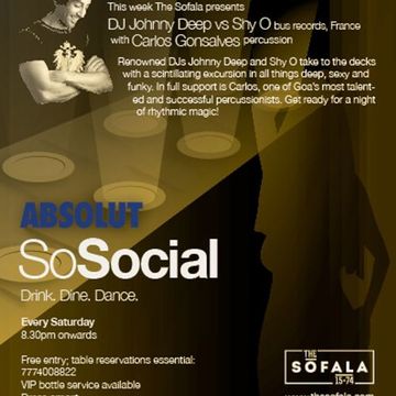 Sofala Goa presents DJ Johnny Deep performing live