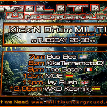 29.8.25 Militia Underground Radio JUNGLE DNB JAY RUSH