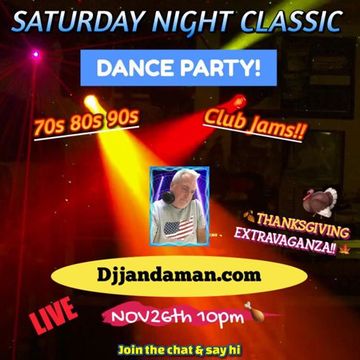 Saturday Night Classic Dance Party 11/26/22