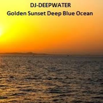 Golden Sunset Deep Blue Ocean