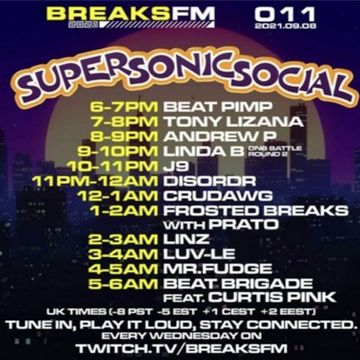 BreaksFM Super Sonic Social Guest Mix 08/09/21
