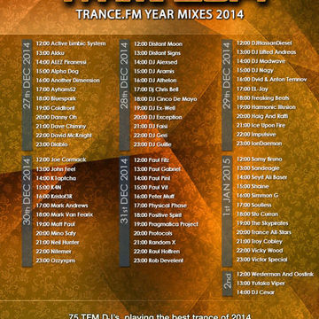 DJ Aramis - Yearmixes 2014 on TRANCE.FM ep.275