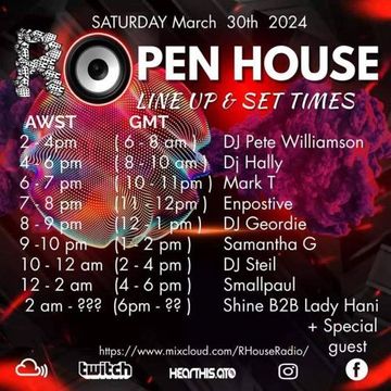 Open House - 30 Mar 24 - Hard house