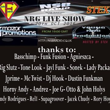 NRG Live Show  - Dustin Funkman and Stex  - 20 Oct 2016