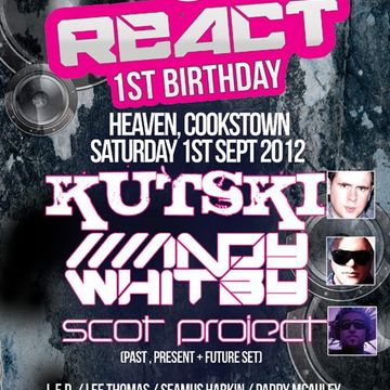 K.B.M -  React Ireland`s 1st Birthday Set @ Heaven/Clubland Cookstown