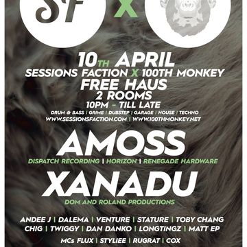 Andee J + MC Flux live @ 100th Monkey x Sessions Faction 10/4/15