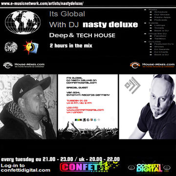 Nasty deluxe vs. Van Sohl ( Synonym Records Germany ) - "It's Global" -  Confetti Digital - UK / London