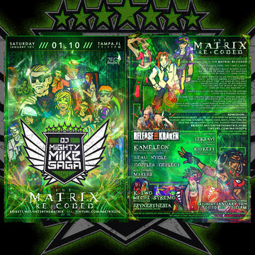 Mighty Mike Saga & Eyecue Mc are -RELEASE the KRAKEN- Live @ MATRIX -Recoded - Tampa Florida! 