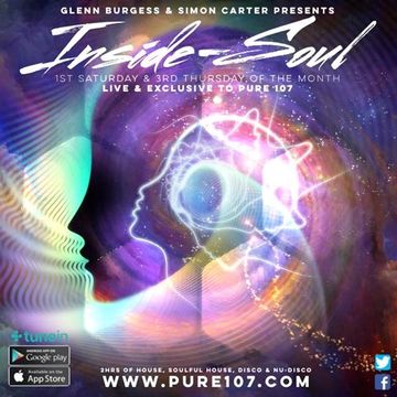 Inside Soul with Glenn Burgess & Simon Carter live on Pure 107 Saturday 3rd Feb 2018